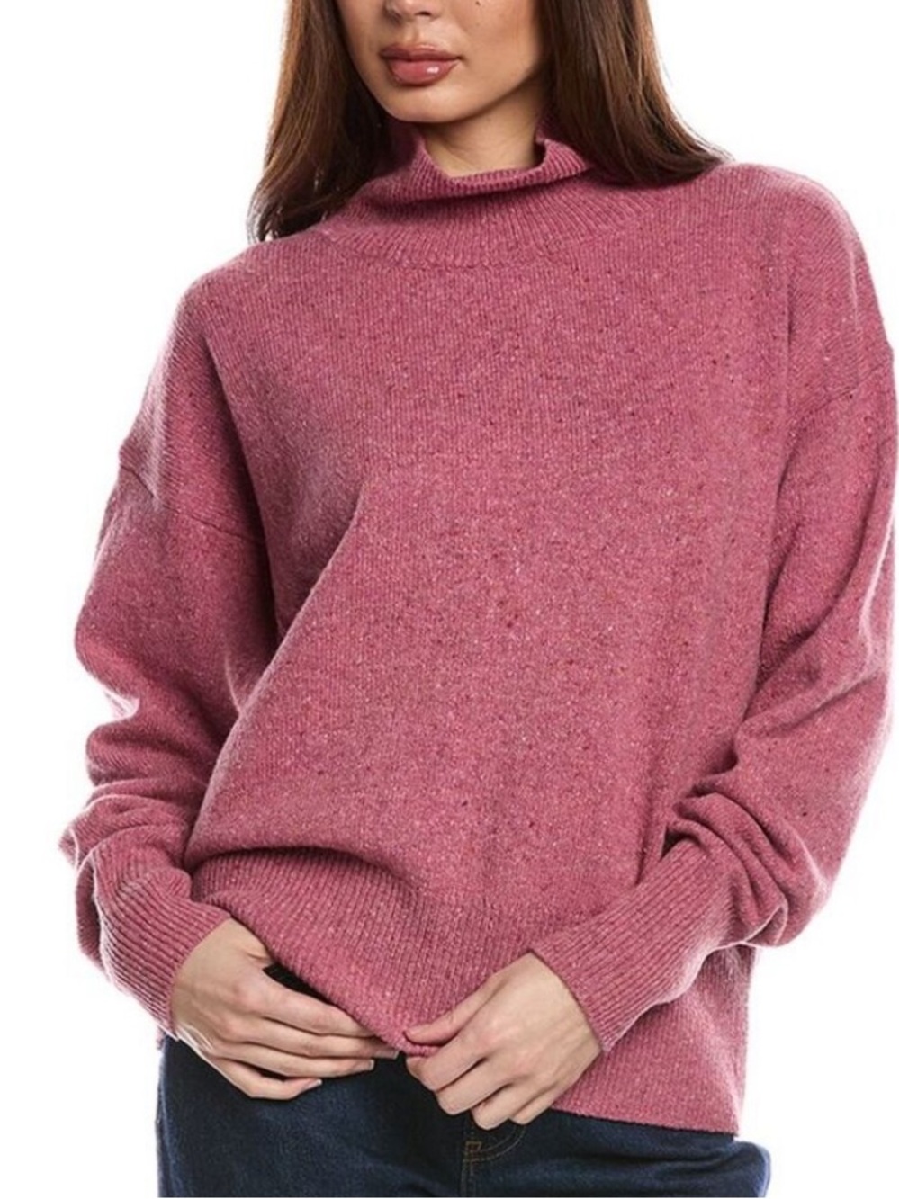 Hugo Boss‎ Womens  Famindi Wool Blend Sweater Pastel Red size large NWT
